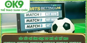 cac tieu chi binh chon top nha cai the thao