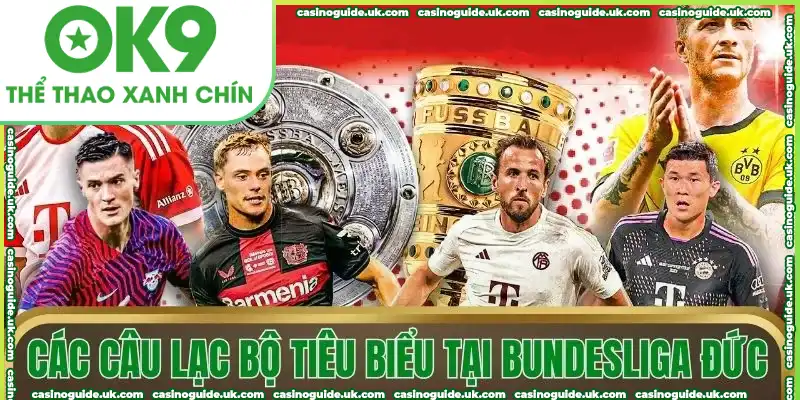 Các câu lạc bộ tiêu biểu tại Bundesliga Đức