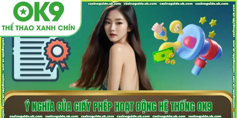 Ý nghĩa của giấy phép hoạt động hệ thống OK9